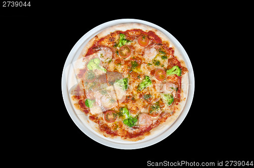 Image of seafood pizza
