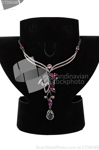 Image of necklace with pendants and earrings