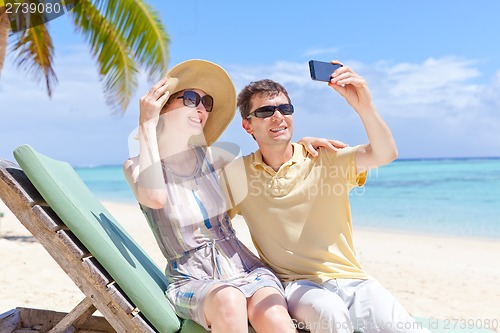 Image of family taking photo