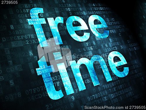 Image of Free Time on digital background