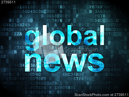 Image of Global News on digital background