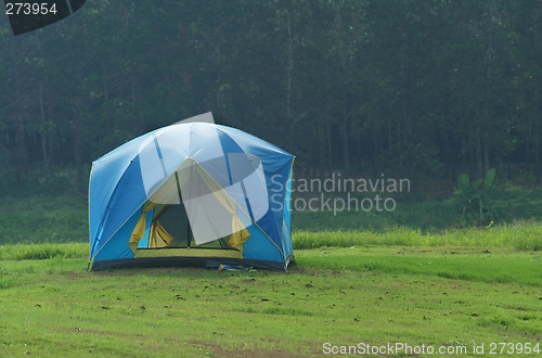 Image of Blue tent