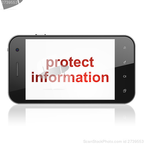 Image of Security concept: Protect Information on smartphone