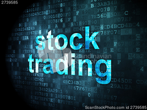 Image of Business concept: Stock Trading on digital background