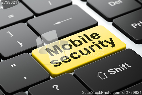 Image of Mobile Security on computer keyboard