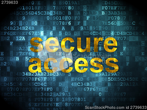 Image of Privacy concept: Secure Access on digital background