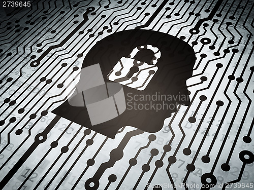 Image of Circuit board with Head Padlock