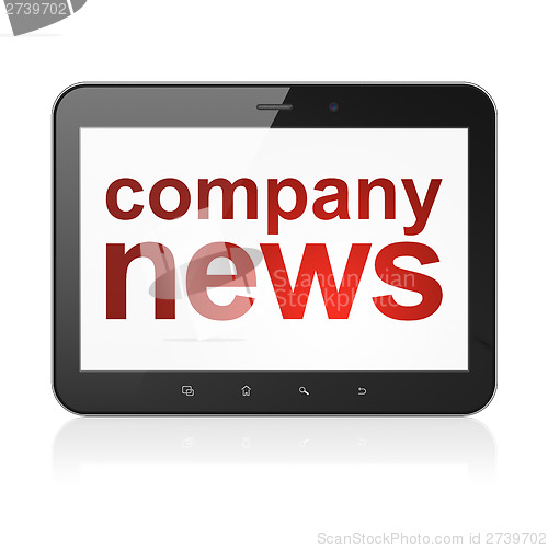Image of Company News on tablet pc computer
