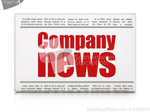 Image of News concept: newspaper headline Company