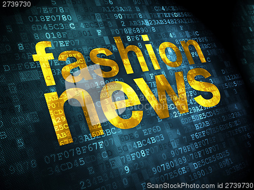 Image of Fashion News on digital background