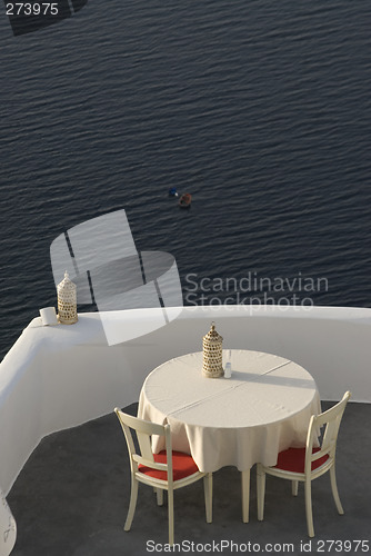 Image of santorini incredible view restaurant dining