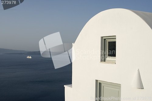 Image of santorini incredible house with view