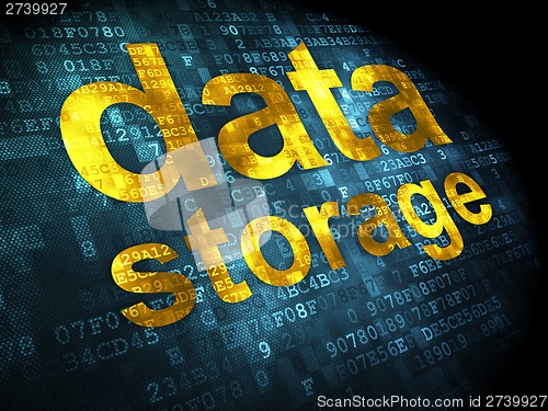 Image of Data Storage on digital background