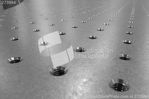 Image of steel optical table background