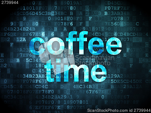 Image of Coffee Time on digital background