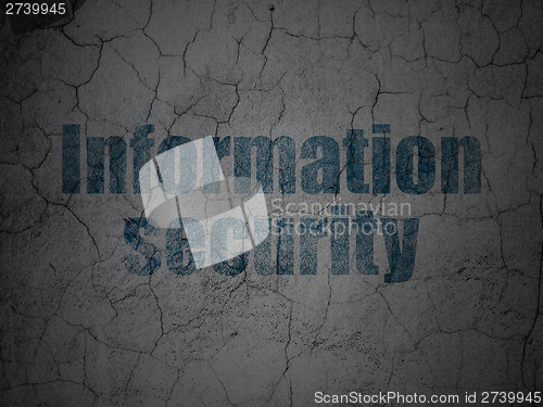 Image of Privacy concept: Information Security on grunge wall background