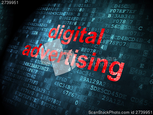 Image of Digital Advertising on background
