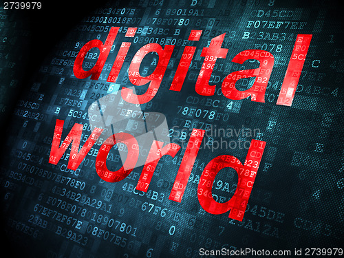 Image of Digital World on background