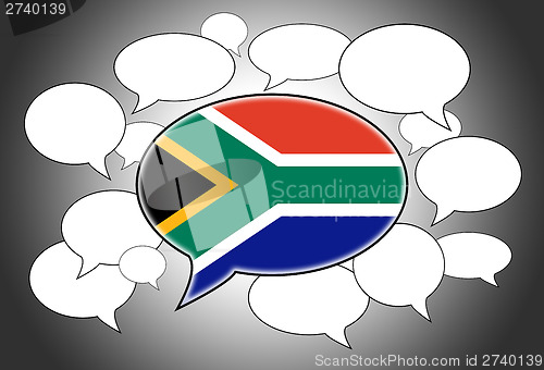 Image of Communication concept - Speech cloud
