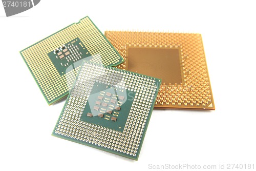 Image of old microprocessors 