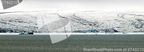 Image of Iceberg and lagoon. Iceland