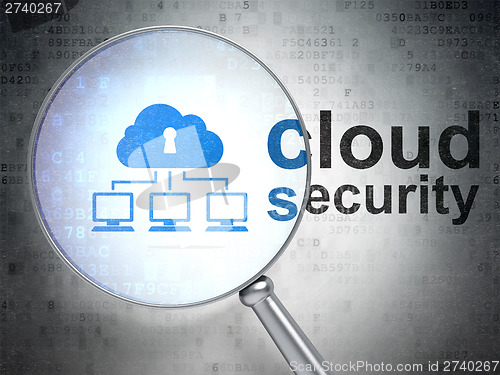 Image of Cloud computing concept: Cloud Network and Cloud Security
