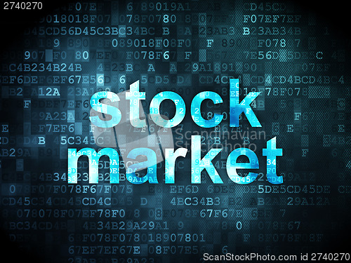 Image of Business concept: Stock Market on digital background