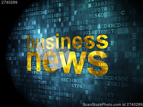 Image of Business News on digital background