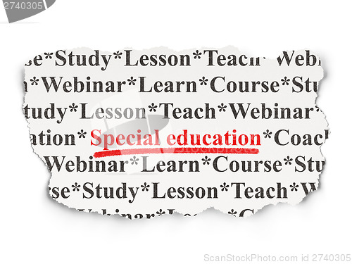 Image of Education concept: Special on Paper background