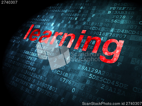 Image of Education concept: Learning on digital background