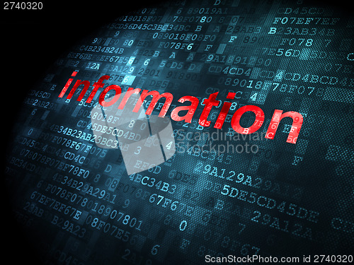 Image of Data concept: Information on digital background