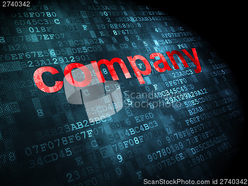 Image of Business concept: Company on digital background