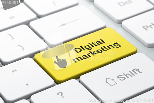 Image of Marketing concept: Mouse Cursor and Digital Marketing