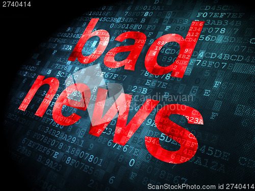 Image of Bad News on digital background