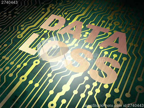 Image of circuit board with Data Loss