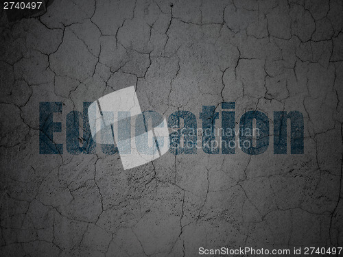 Image of Education concept: Education on grunge wall background