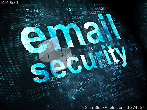 Image of Protection concept: Email Security on digital background