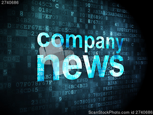 Image of News concept: Company News on digital background