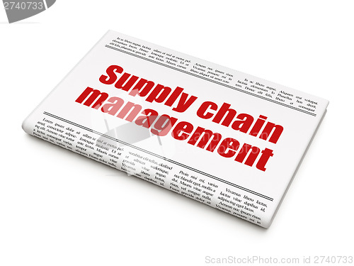 Image of Marketing concept: newspaper headline Supply Chain