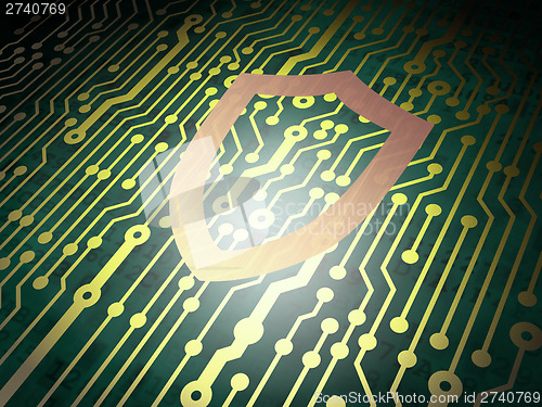 Image of Safety concept: circuit board with Contoured Shield