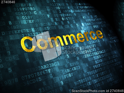 Image of Business concept: Commerce on digital background