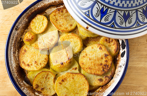 Image of Sweet potato beef tagine from above