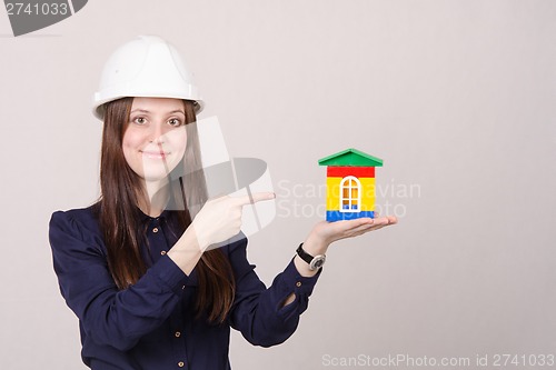 Image of Builder indicates house project