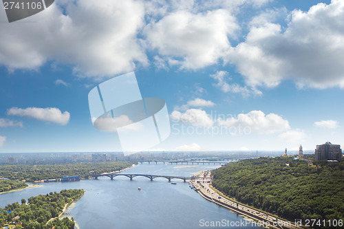 Image of Kiev, summer cityscape of Ukrainian capital