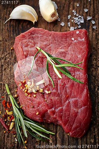 Image of fresh raw meat for steak