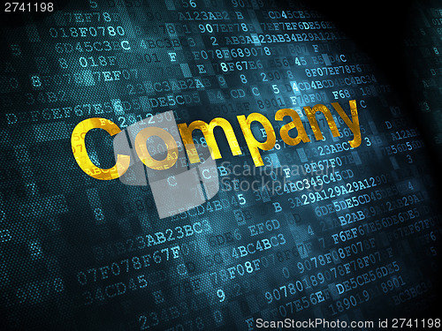 Image of Business concept: Company on digital background