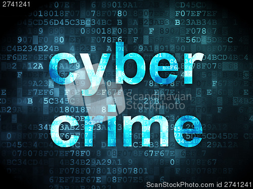Image of Safety concept: Cyber Crime on digital background