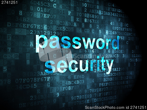 Image of Security concept: Password Security on digital background