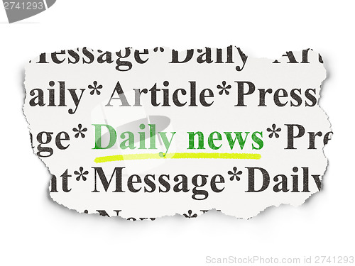 Image of News concept: Daily News on Paper background