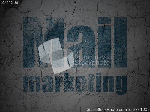 Image of Marketing concept: Mail Marketing on grunge wall background